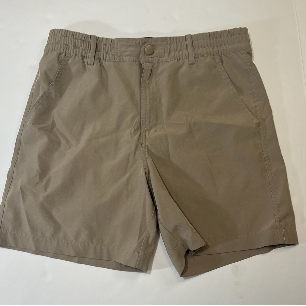 Burlebo Performance Everyday Shorts Boys L 10-12 Khaki Tan
